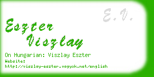 eszter viszlay business card